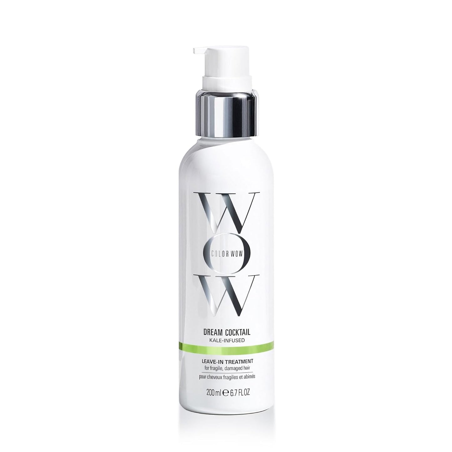 COLOR WOW Dream Cocktail Kale Infused Ð 50% stronger hair in a single use; Clinically proven to reduce breakage by 50%; Powerful heat protectant; Helps repair split ends
