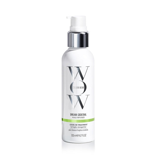 COLOR WOW Dream Cocktail Kale Infused Ð 50% stronger hair in a single use; Clinically proven to reduce breakage by 50%; Powerful heat protectant; Helps repair split ends