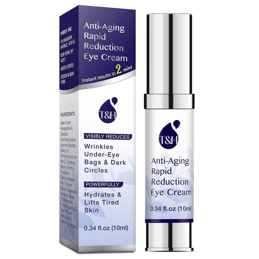 TEREZ & HONOR Anti-Aging Rapid Reduction Under-Eye Cream, Visibly and Instantly Reduces Wrinkles, Dark Circles and Eye Bags in 120 Seconds, Hydrates & Lifts Skin Rapid (0.34 oz)