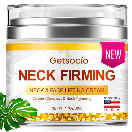 Neck Firming Cream - Natural Anti-Aging Facial Moisturizer with Retinol, Collagen & Hyaluronic Acid -Advanced Skin Cream For Firming Skin, Fine lines, Loose & Sagging Skin!