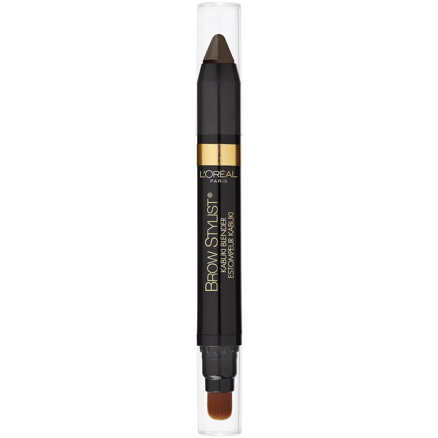 L'Oreal Paris Brow Stylist Kabuki Blender Brow Crayon, Brunette, 0.05 oz.