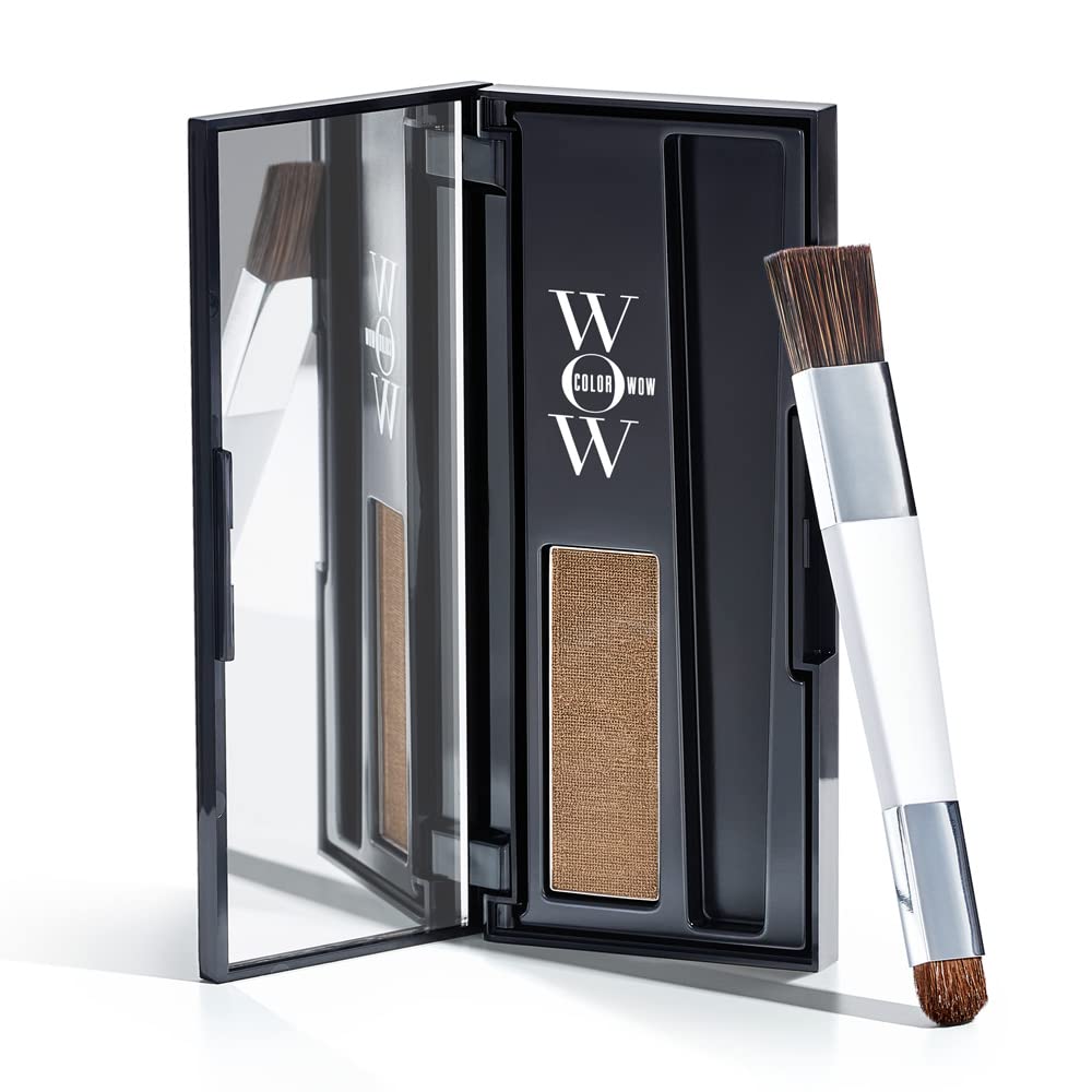 COLOR WOW Root Cover Up Ð Instantly cover greys + touch up highlights, create thicker-looking hairlines, water-resistant, sweat-resistant root concealer- No mess multi-award-winning root touch up