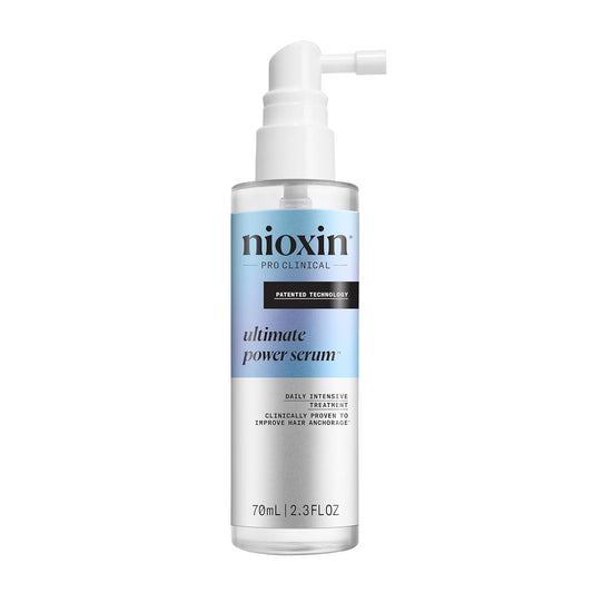 Nioxin Ultimate Power Serum, Intensive Daily Leave-In Hair Treatment with Caffeine, Lauric Acid, Niacinamide and Sandalore, For Thicker and Stronger Hair, 2.3 oz (Packaging May Vary)