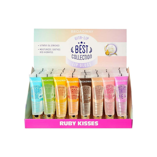 Broadway Vita-Lip Clear Lip Gloss Box Display Set (# Assorted)