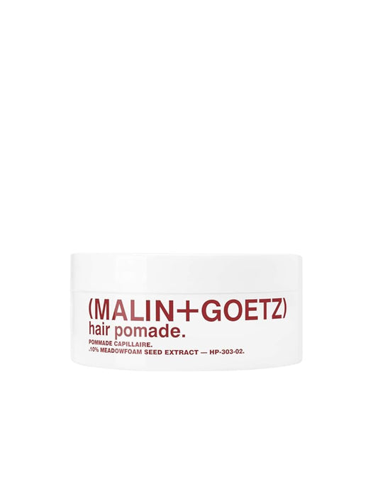 Malin + Goetz Hair Pomade Ñ unisex firm lightweight flexible holds all day, for any hair type or texture. for natural shape, separation, wet or dry hair. cruelty-free vegan. 2 fl oz
