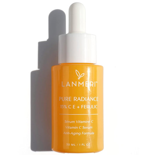 Vitamin C Face Serum with 15% Pure L-Ascorbic Acid & Vitamin E - Anti Aging, Skin Brightening Dark Spot Corrector Serum, 30ml