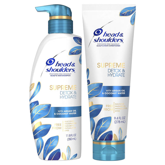 Head & Shoulders Supreme Shampoo and Conditioner Set 21.2 Fl Oz