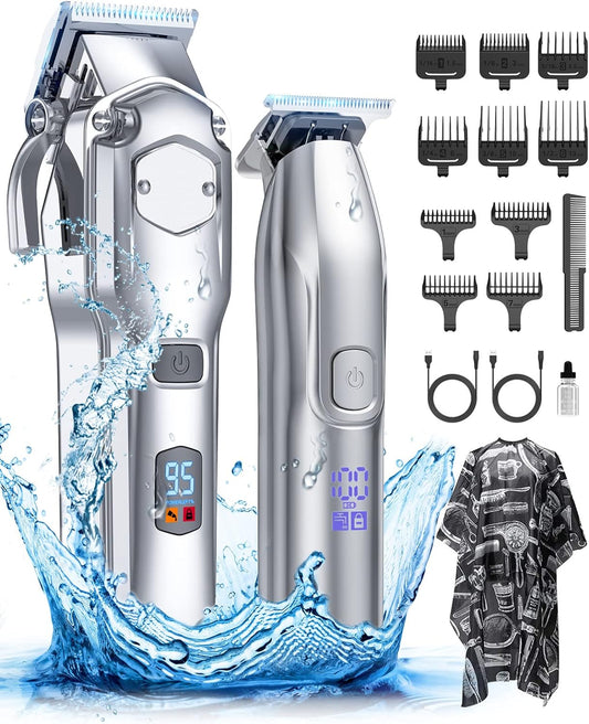 Romanda Hair Clippers for Men Cordless,Mens Clippers and Trimmers Set,Barber Clippers Set for Cutting,Hair Clippers Kit