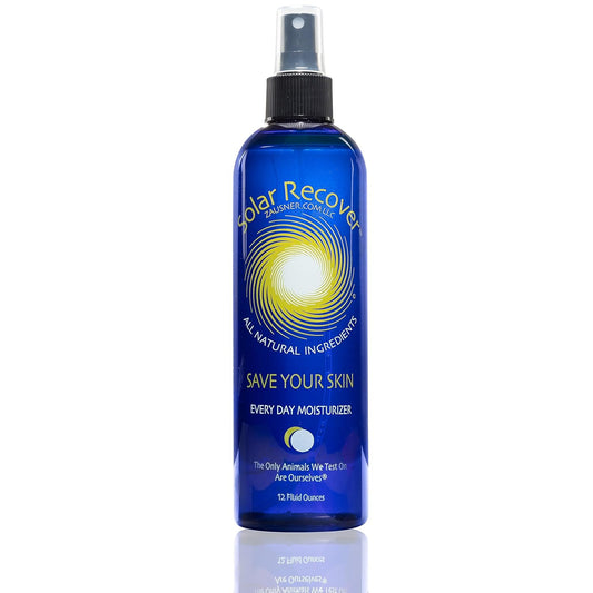 Solar Recover Daily Moisturizing Spray (12 Ounce) - Hydrating Facial & Body Mist for Year Round Dry Skin Relief - 2460 Sprays of Lotion Delivered in Water with Vitamin E, Lavender Oil & Calendula