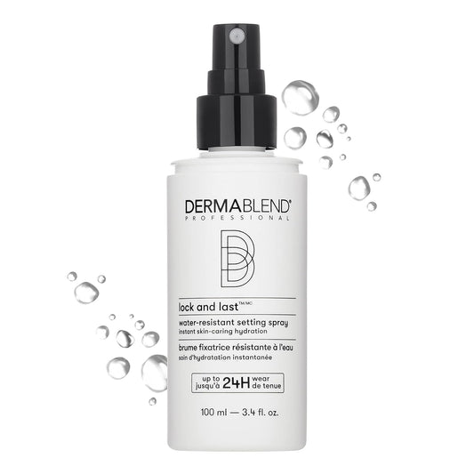 Dermablend Lock and Last Water-Resistant Setting Spray, Finishing Spray for Makeup with Lightweight Natural Finish, Spray with Witch Hazel