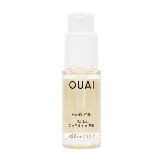 OUAI Hair Oil - Hair Heat Protectant Oil for Frizz Control - Adds Hair Shine and Smooths Split Ends - Color Safe Formula - Paraben, Phthalate and Sulfate Free (0.45 oz)