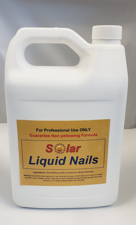 SOLAR NAIL PINK & WHITE LIQUID  - Plastic Jug 128 fl. oz