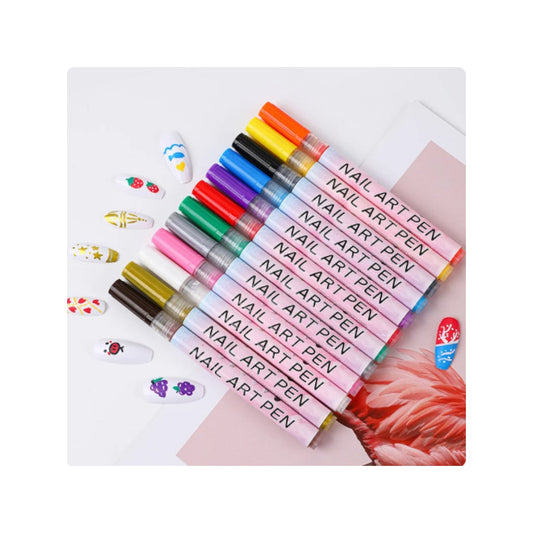 CNBS Nail Art Pen Detailing Marker Polish (Set of 12)