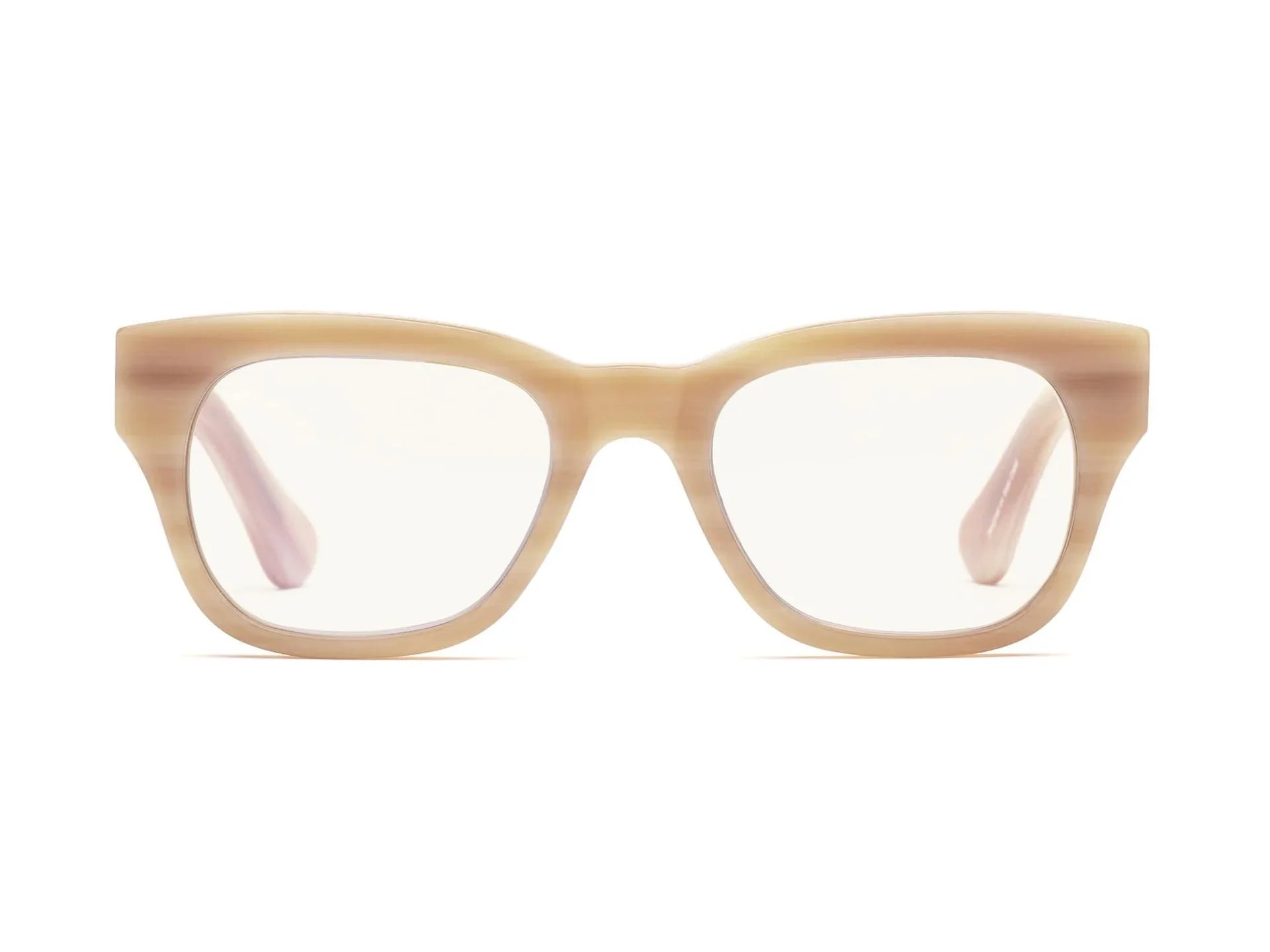 Miklos Reading Glasses, Polished Bone Eyeglasses Caddis 0