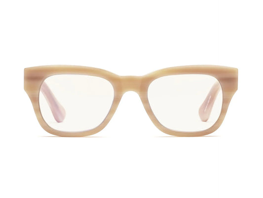 Miklos Reading Glasses, Polished Bone Eyeglasses Caddis 0