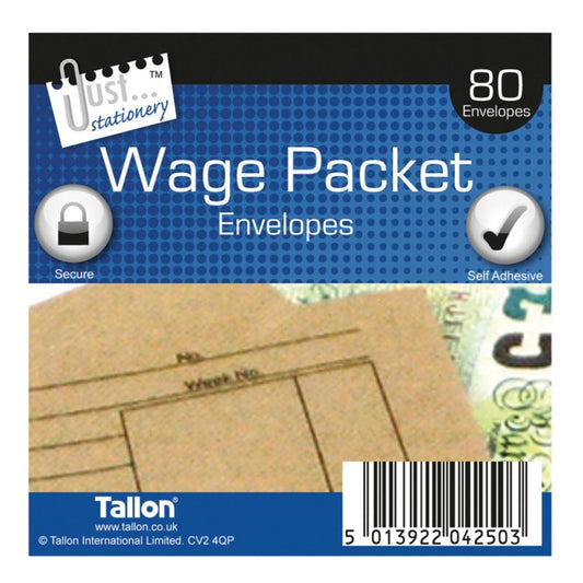 80 Wage Packets 100 x 110 mm