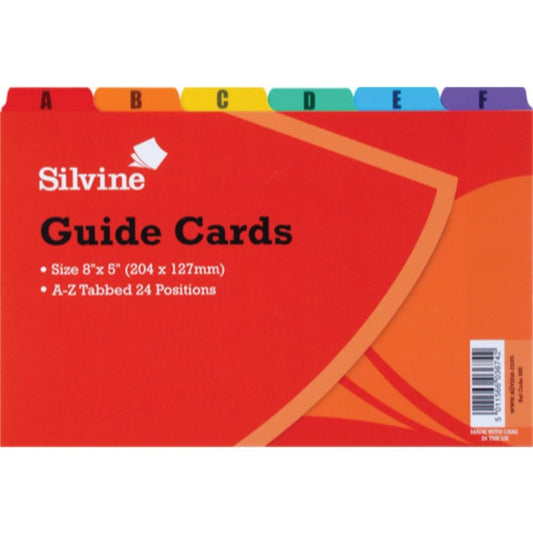 A-Z Guide Cards (8"x5")