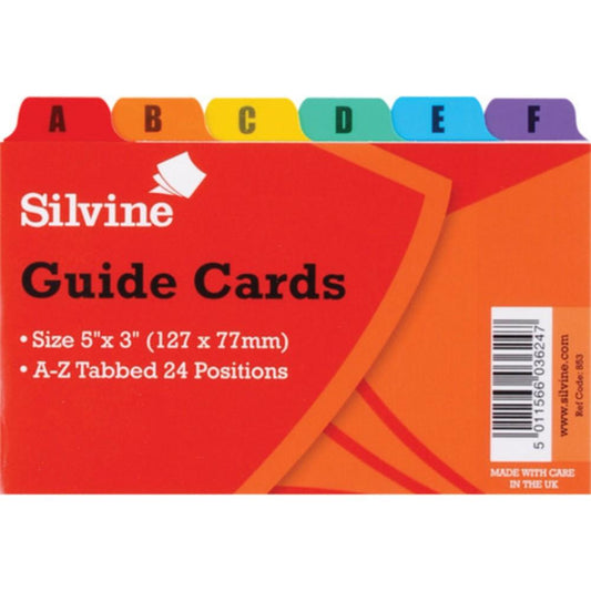 A-Z Guide Cards (5"x3")